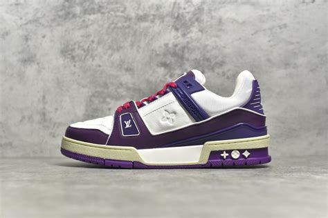 louis vuitton trainers purple